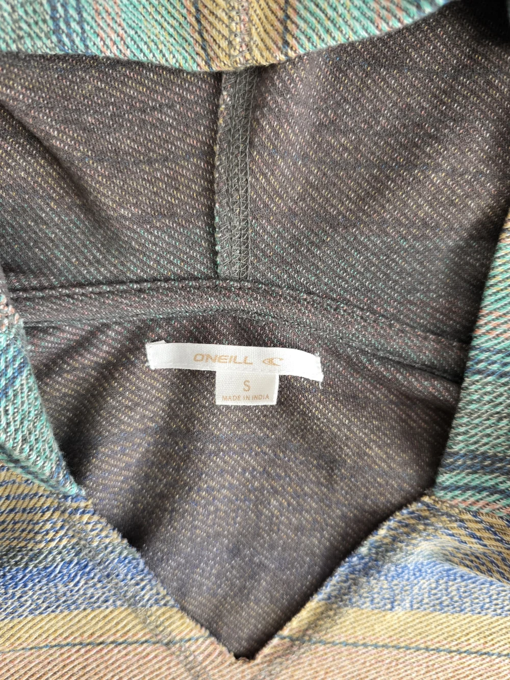 O'Neill Girls Hoodie‎ Beach Pullover Striped Cropped Pastel Earth Tones Size S